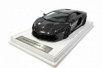GL Model Lamborghini Aventador Roadster SVJ Sparkling Black 1:18 WITH DISPLAY STM Diecast Default Title Default Title-