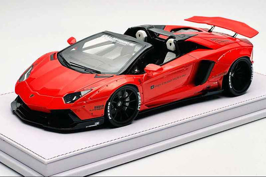 GL Model Lamborghini Aventador Roadster SVJ Pearl Orange 1:18 WITH DISPLAY