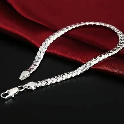 Gleaming Treasure Elegant 925 Sterling Silver Bracelet - Cartsfy Inc.
