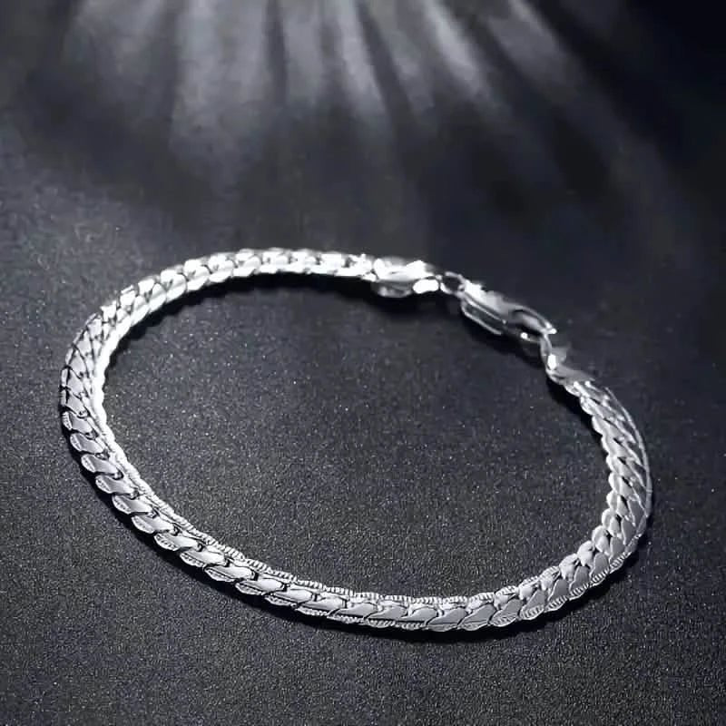 Gleaming Treasure Elegant 925 Sterling Silver Bracelet - Cartsfy Inc.