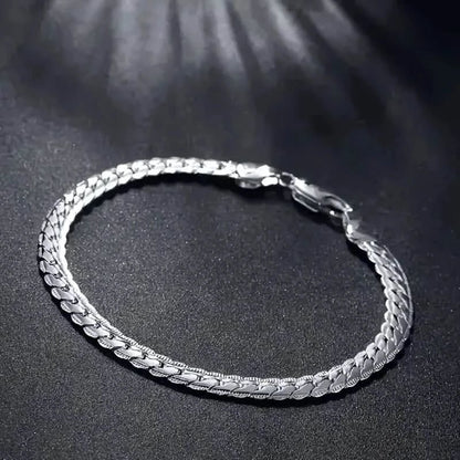 Gleaming Treasure Elegant 925 Sterling Silver Bracelet - Cartsfy Inc.