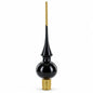 Glossy Black Glass Christmas Tree Topper 11 Inches Cartsfy Inc.