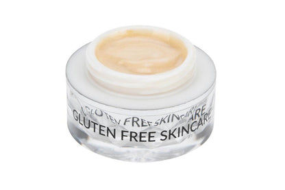 EPILYNX glass cream jar labeled gluten free