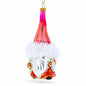 Gnome Carrying Gifts Glass Christmas Ornament Cartsfy Inc.