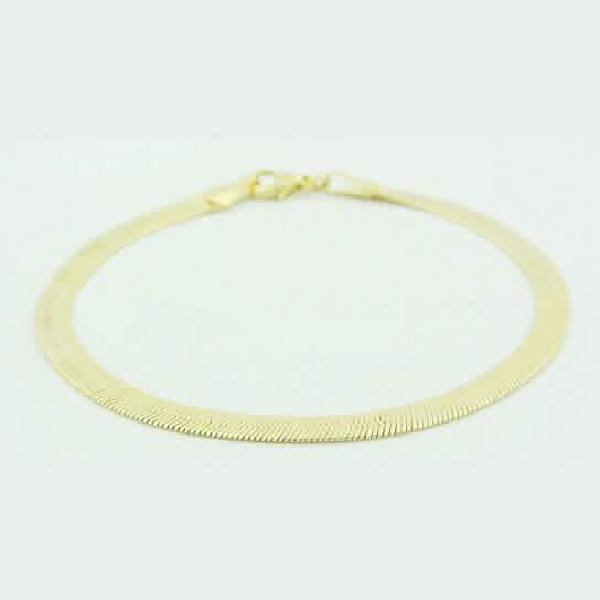 Gold Filled Herringbone 7.5 Inch Bracelet - Cartsfy Inc.