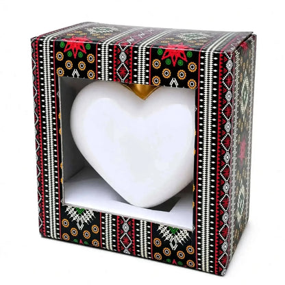 Gold Jeweled Baroque Heart Glass Christmas Ornament Cartsfy Inc.