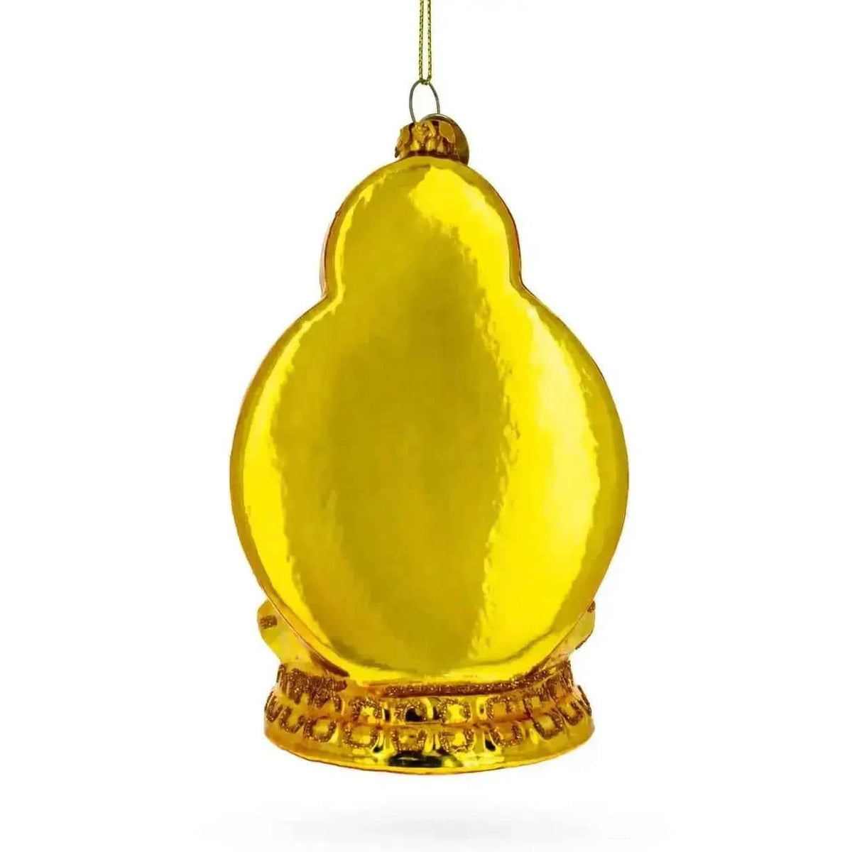 Golden Buddha Glass Christmas Ornament Cartsfy Inc.