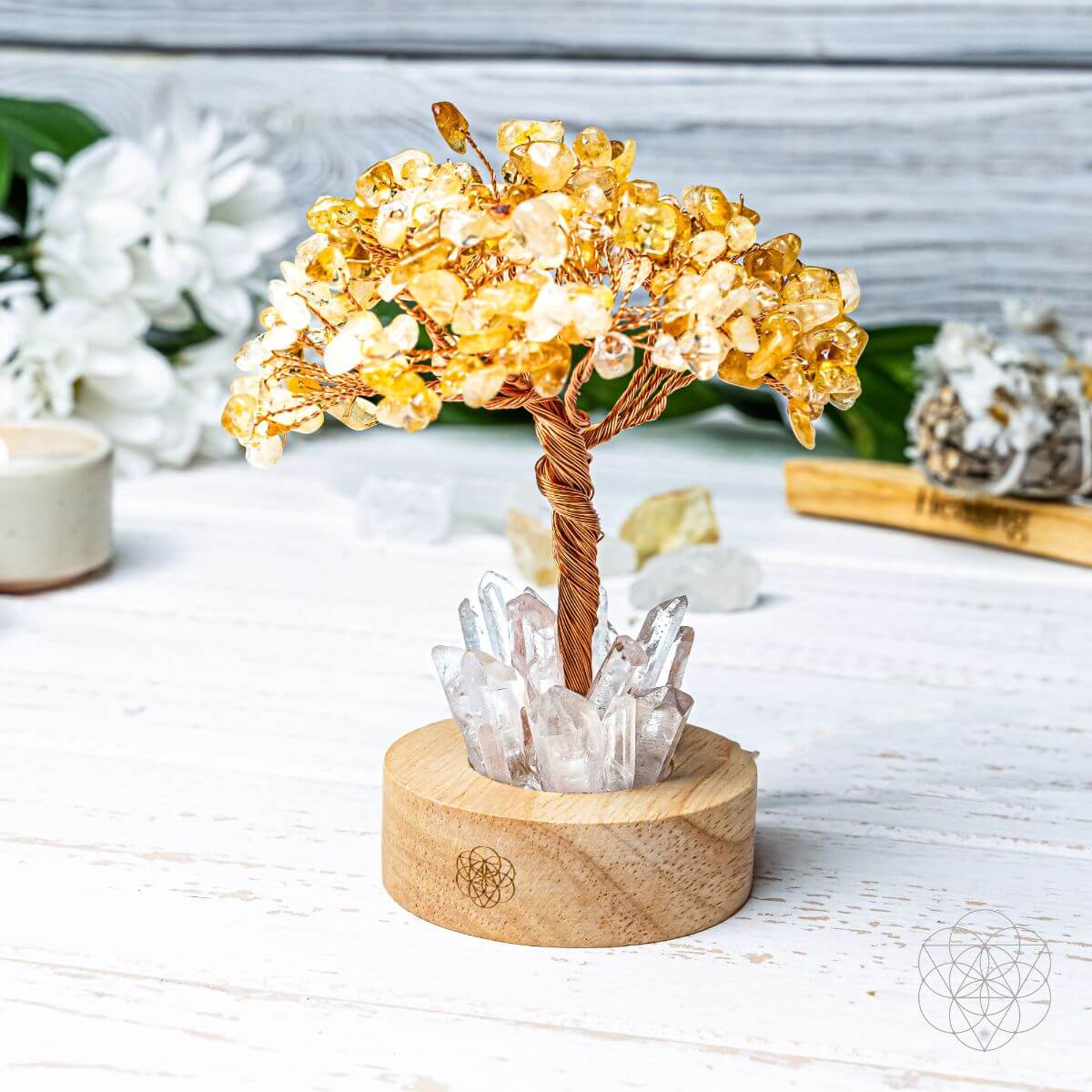 Golden Lamp of Wealth - Citrine Tree - Cartsfy Inc.