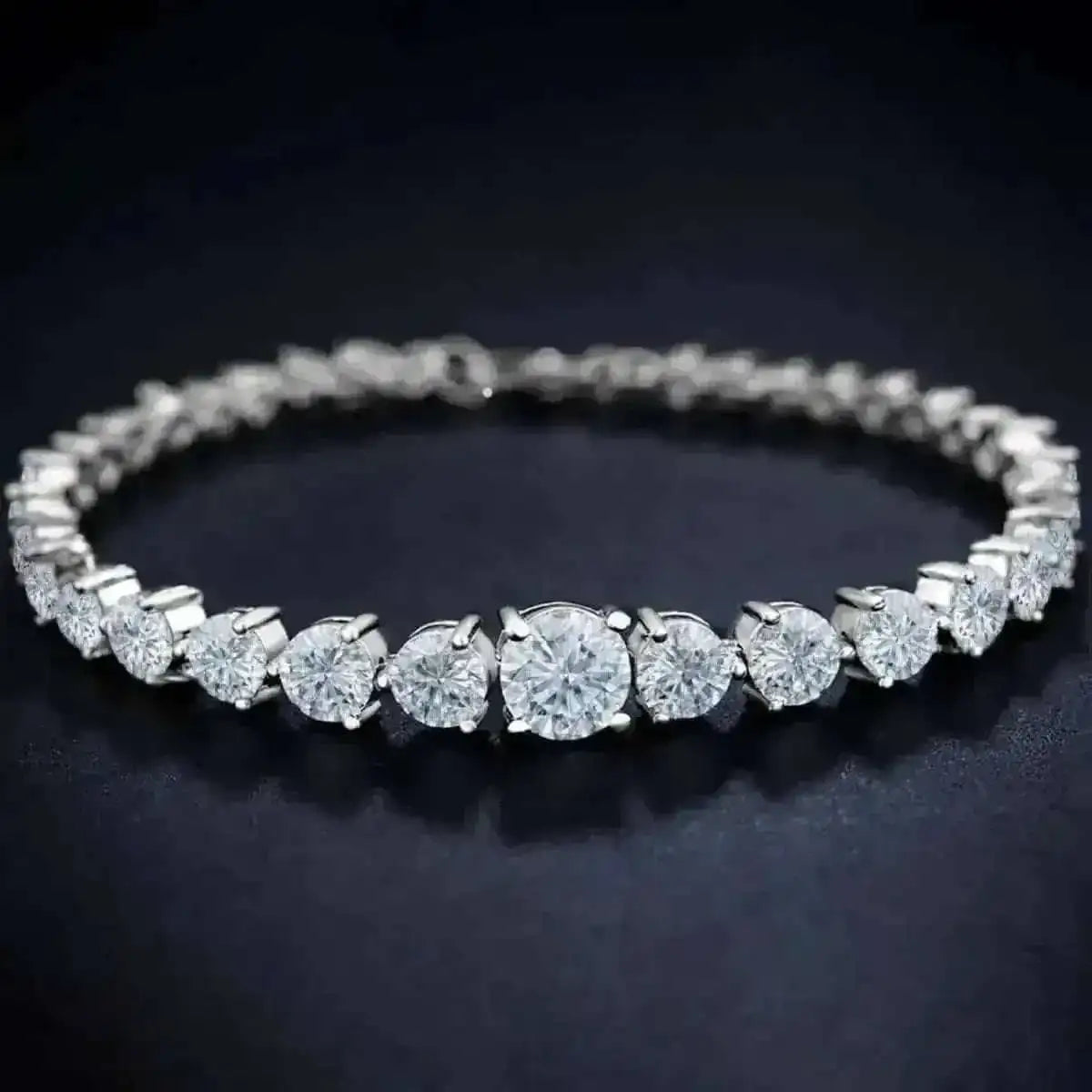 Graduated Cubic Zirconia Tennis Bracelets Cartsfy Inc.