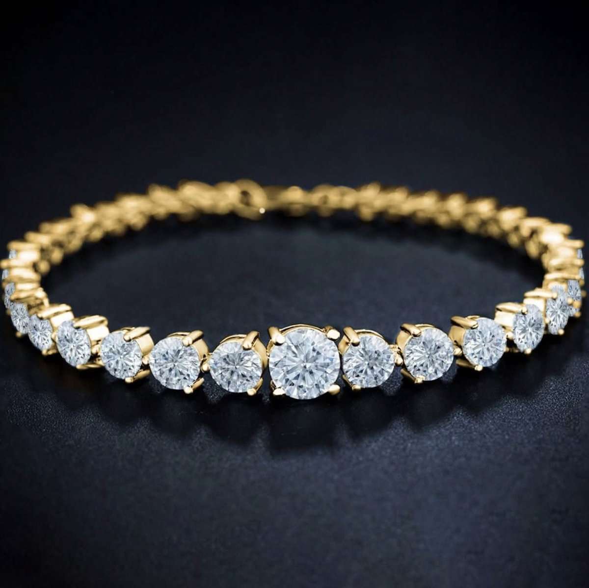 Graduated Cubic Zirconia Tennis Bracelets Cartsfy Inc.