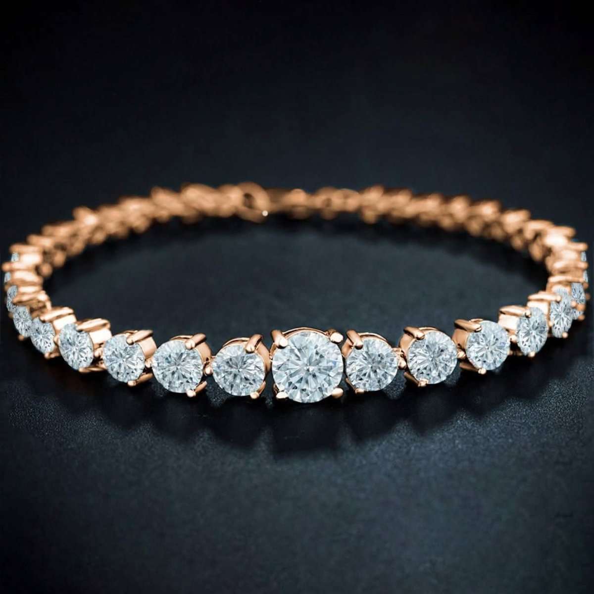 Graduated Cubic Zirconia Tennis Bracelets Cartsfy Inc.