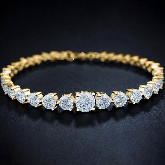 Graduated Cubic Zirconia Tennis Bracelets - Cartsfy Inc.