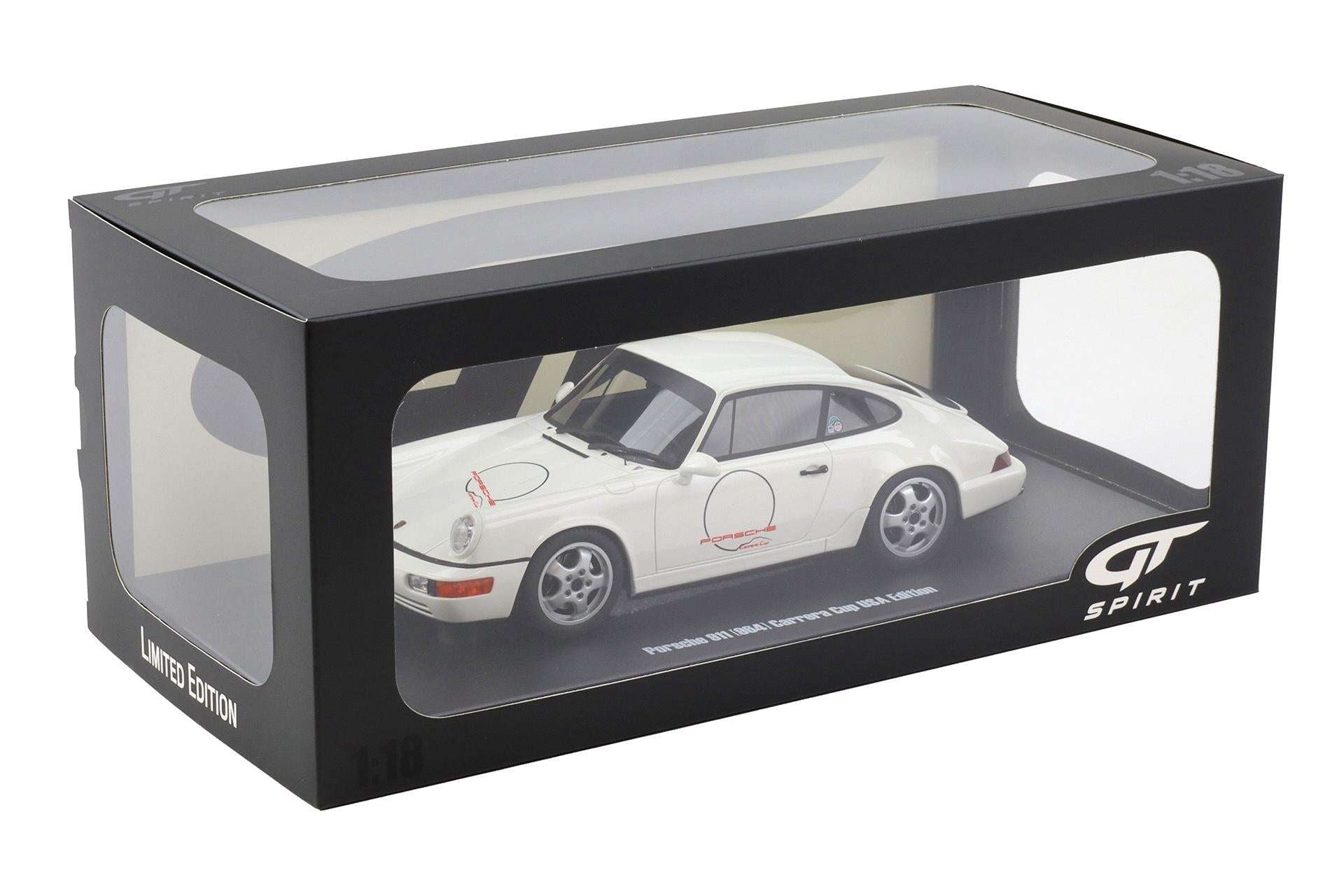 GT Spirit 1992 Porsche 911 (964) Carrera Cup USA Edition White 1:18 STM Diecast Default Title Default Title-