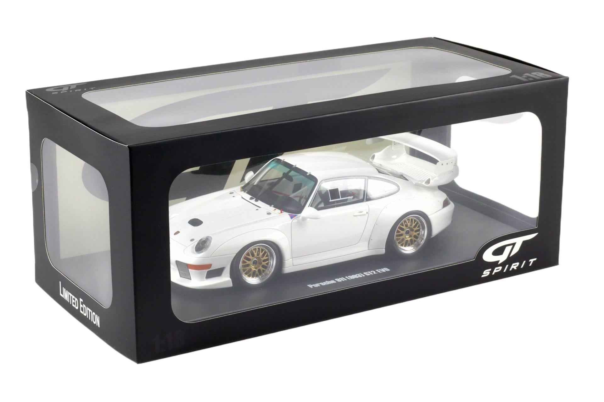 GT Spirit 1995 Porsche 911 993 GT2 Evo White 1:18 Cartsfy Inc.