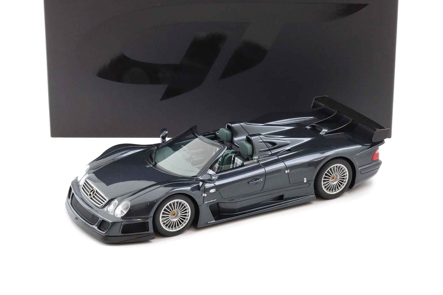 GT Spirit 1999 Mercedes Benz CLK GTR Roadster Dark Grey 1:18 Cartsfy Inc.