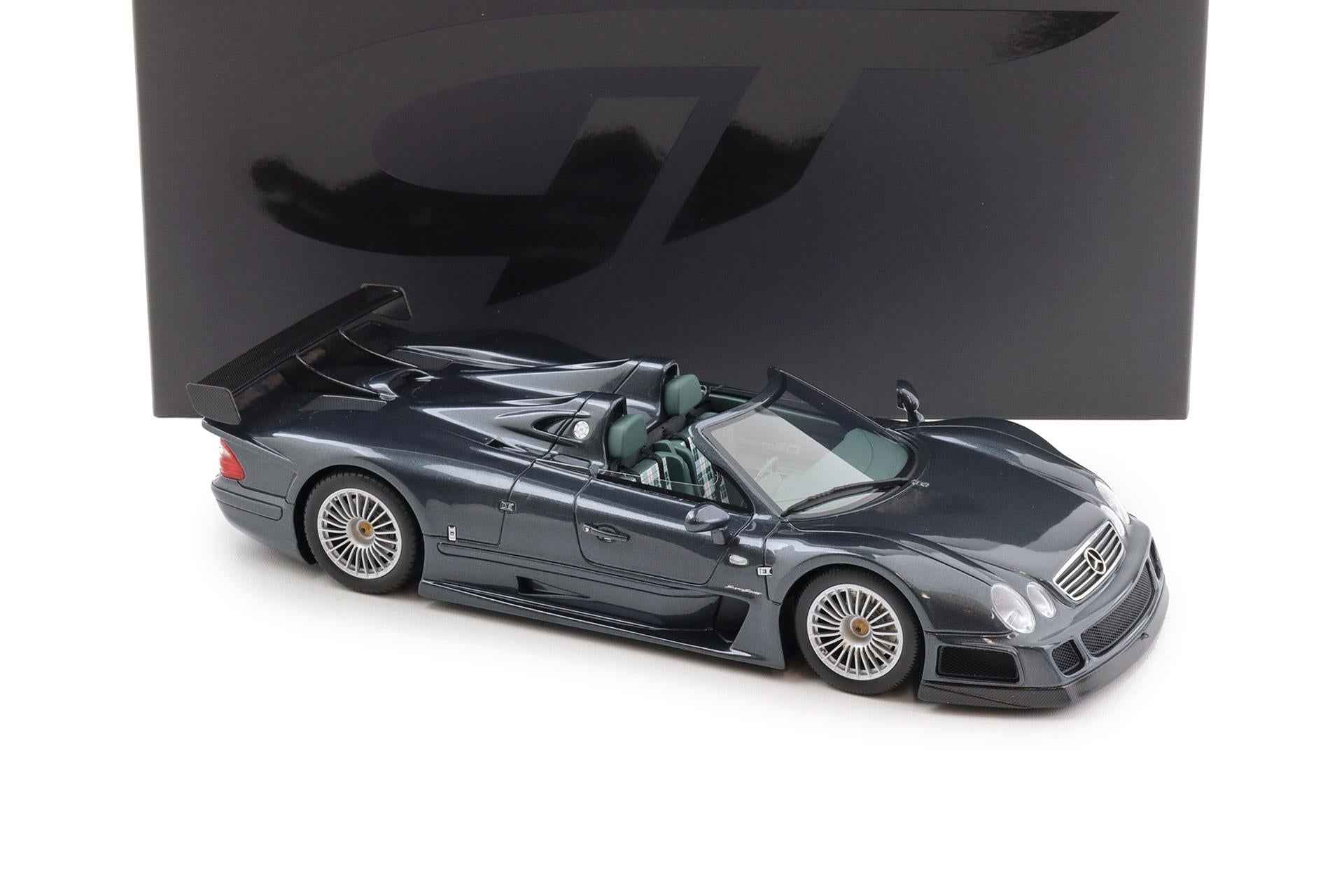 GT Spirit 1999 Mercedes Benz CLK GTR Roadster Dark Grey 1:18 Cartsfy Inc.