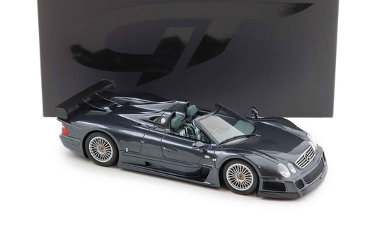 GT Spirit 1999 Mercedes Benz CLK GTR Roadster Dark Grey 1:18 Cartsfy Inc.