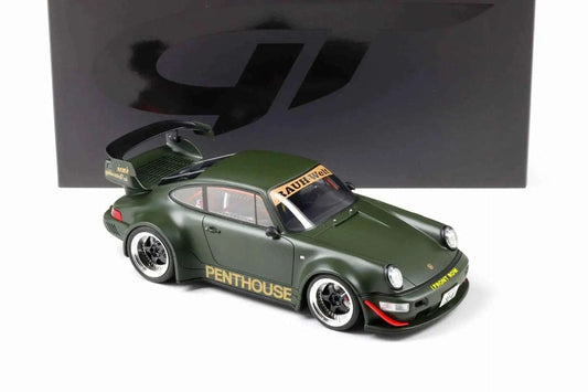 GT Spirit 2008 Porsche 911 964 RWB (Penthouse) Matte Army Green 1:18 STM Diecast Default Title Default Title-