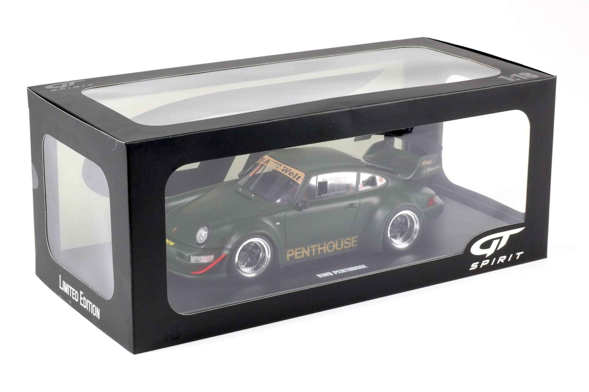 GT Spirit 2008 Porsche 911 964 RWB (Penthouse) Matte Army Green 1:18 Cartsfy Inc.