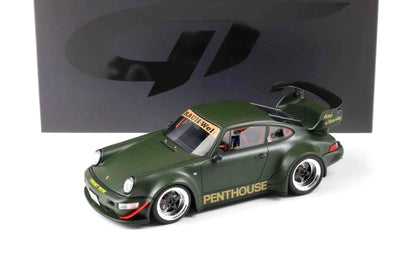 GT Spirit 2008 Porsche 911 964 RWB (Penthouse) Matte Army Green 1:18 STM Diecast Default Title Default Title-