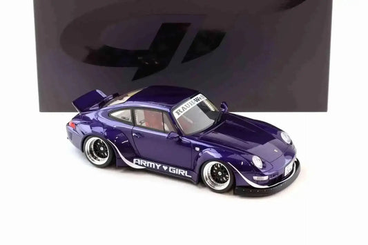 GT Spirit 2015 Porsche 993 RWB "Army Girl" Purple Metallic 1:18 Cartsfy Inc.