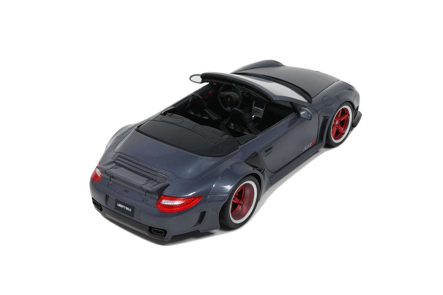 GT Spirit 2016 Porsche 911 997 Cabriolet LB Works Grey w/ Red Wheels 1:18 Cartsfy Inc.