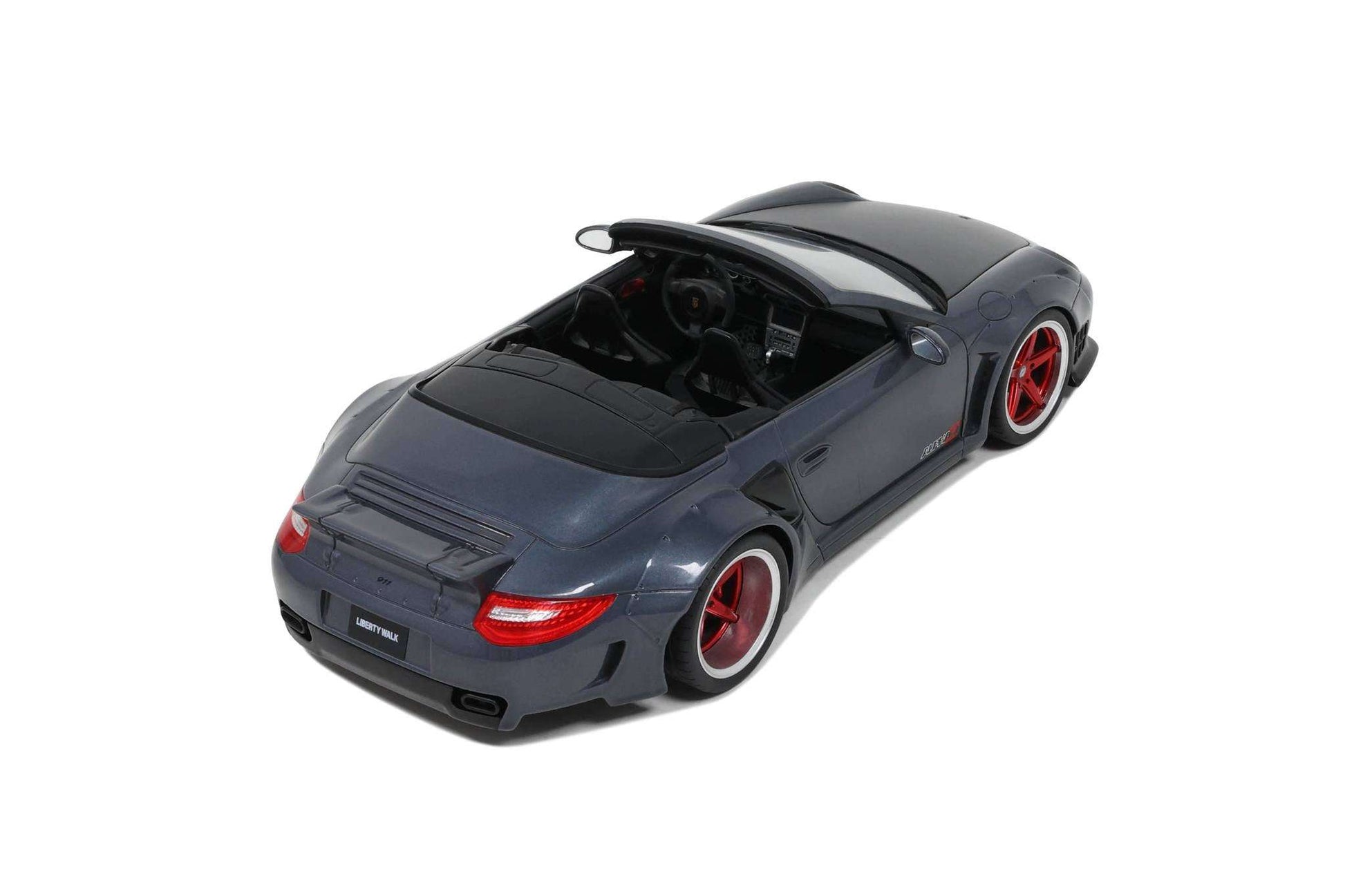 GT Spirit 2016 Porsche 911 997 Cabriolet LB Works Grey w/ Red Wheels 1:18 Cartsfy Inc.