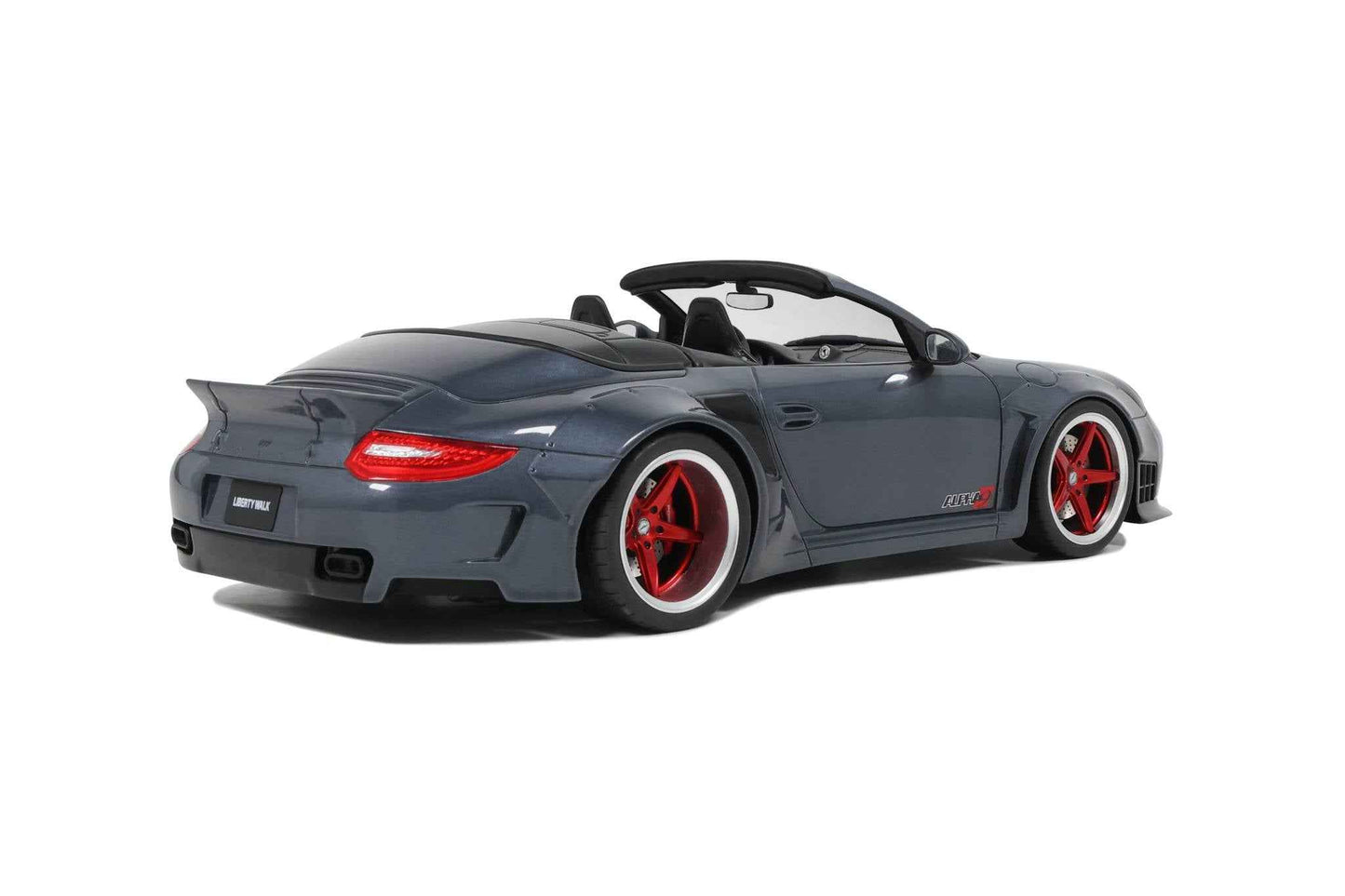 GT Spirit 2016 Porsche 911 997 Cabriolet LB Works Grey w/ Red Wheels 1:18 Cartsfy Inc.