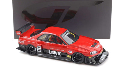 GT Spirit 2020 Nissan Skyline R34 GT-R LB Super Silhouette #5 LBWK Red 1:18 STM Diecast Default Title Default Title-