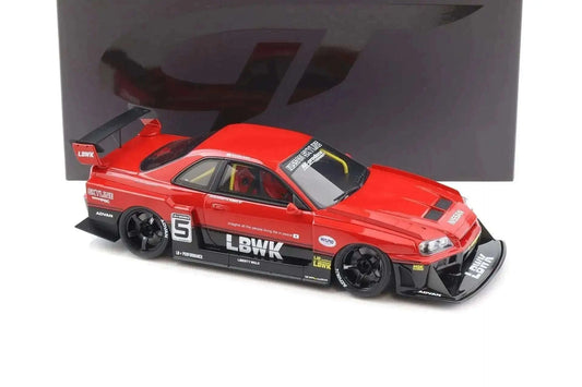 GT Spirit 2020 Nissan Skyline R34 GT-R LB Super Silhouette #5 LBWK Red 1:18 Cartsfy Inc.