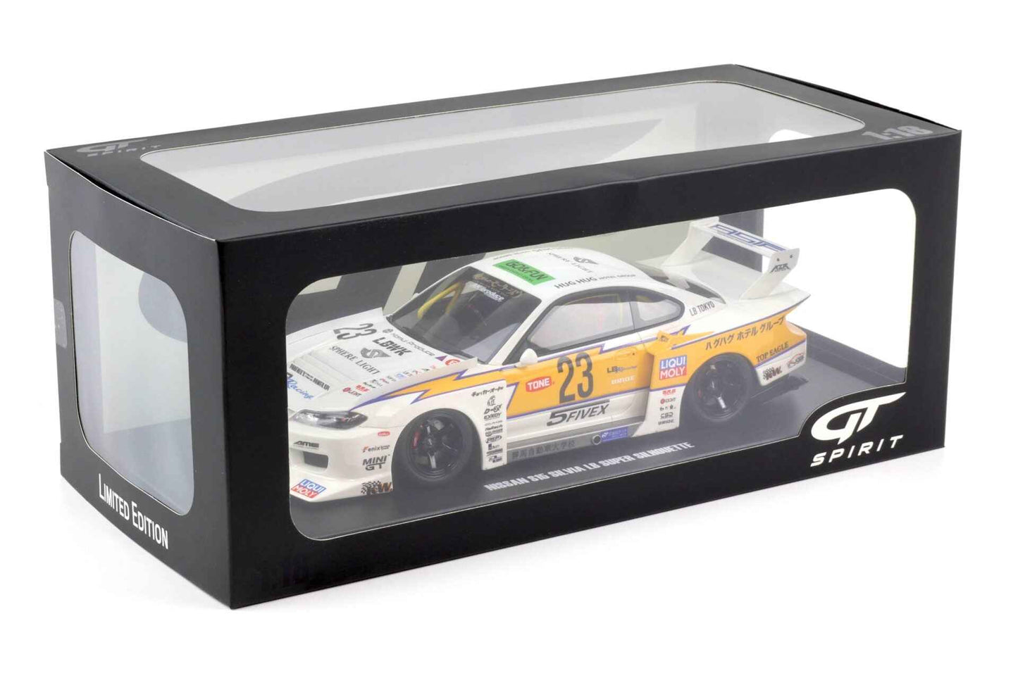 GT Spirit 2021 Nissan Silvia S15 LB Super Silhouette #23 LBWK White 1:18 *Defect* STM Diecast Default Title Default Title-