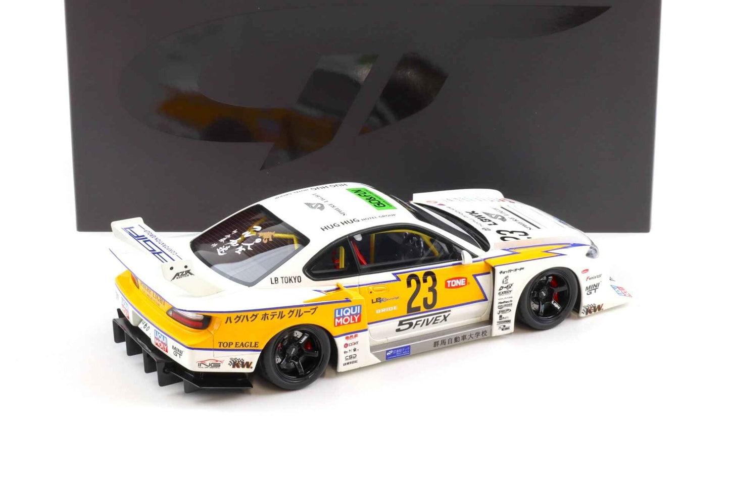 GT Spirit 2021 Nissan Silvia S15 LB Super Silhouette #23 LBWK White 1:18 *Defect* STM Diecast Default Title Default Title-