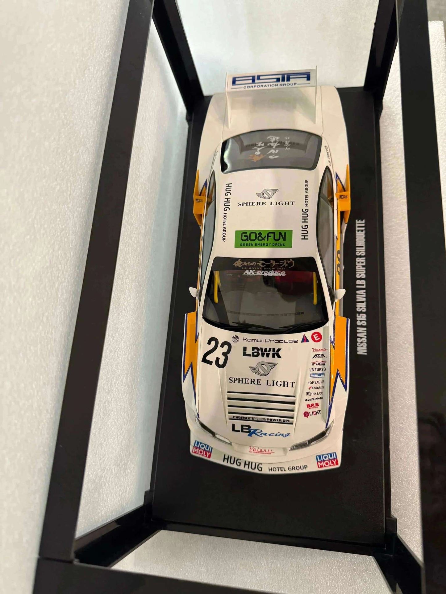 GT Spirit 2021 Nissan Silvia S15 LB Super Silhouette #23 LBWK White 1:18 *Defect* STM Diecast Default Title Default Title-