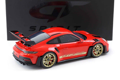 GT Spirit 2021 Porsche 911 992 GT3 RS Guards Red w/ Gold Deco 1:12 Cartsfy Inc.
