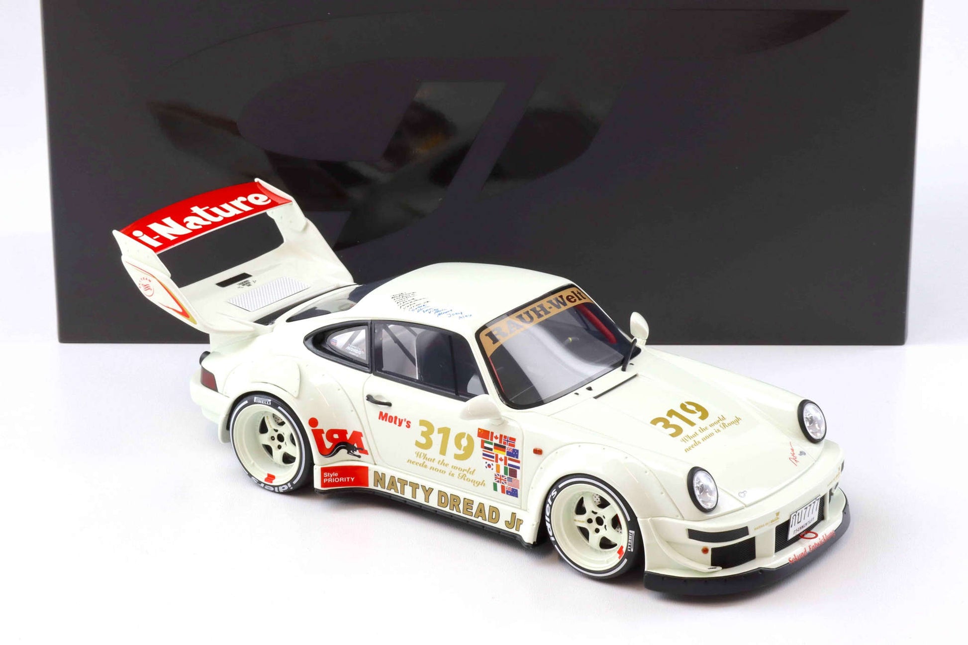 GT Spirit 2024 Porsche 911 964 RWB Natty Dread Jr White 1:18 STM Diecast Default Title Default Title-