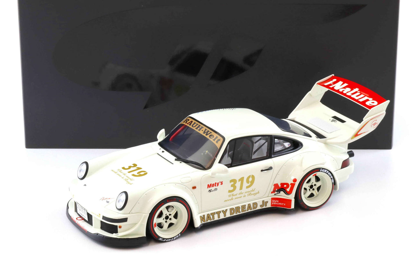 GT Spirit 2024 Porsche 911 964 RWB Natty Dread Jr White 1:18 STM Diecast Default Title Default Title-