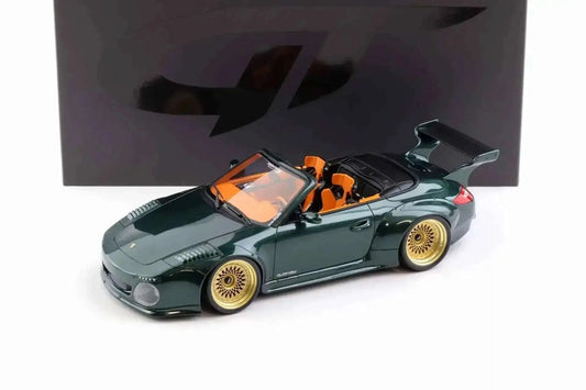 GT Spirit 2024 Porsche 911 997.2 Carbriolet Old & New Tokyo Auto Salon Dark Green Cartsfy Inc.