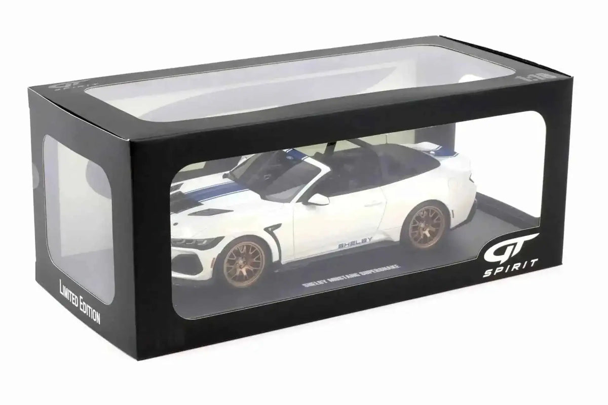 GT Spirit 2025 Ford Shelby Mustang Super Snake Convertible Oxford White 1:18 Cartsfy Inc.