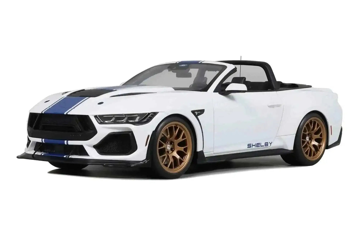 GT Spirit 2025 Ford Shelby Mustang Super Snake Convertible Oxford White 1:18 Cartsfy Inc.