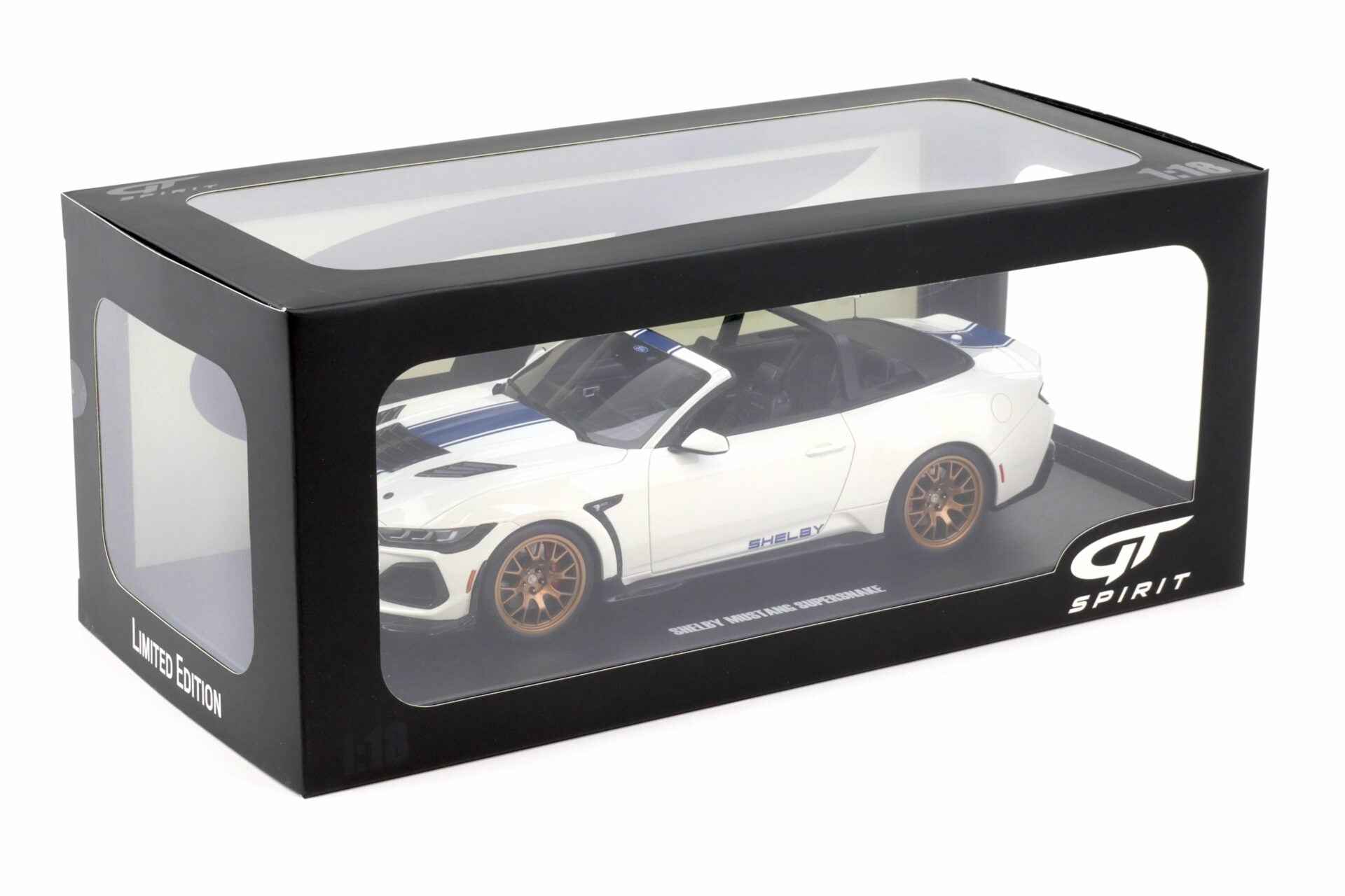 GT Spirit 2025 Ford Shelby Mustang Super Snake Convertible Oxford White 1:18 Cartsfy Inc.