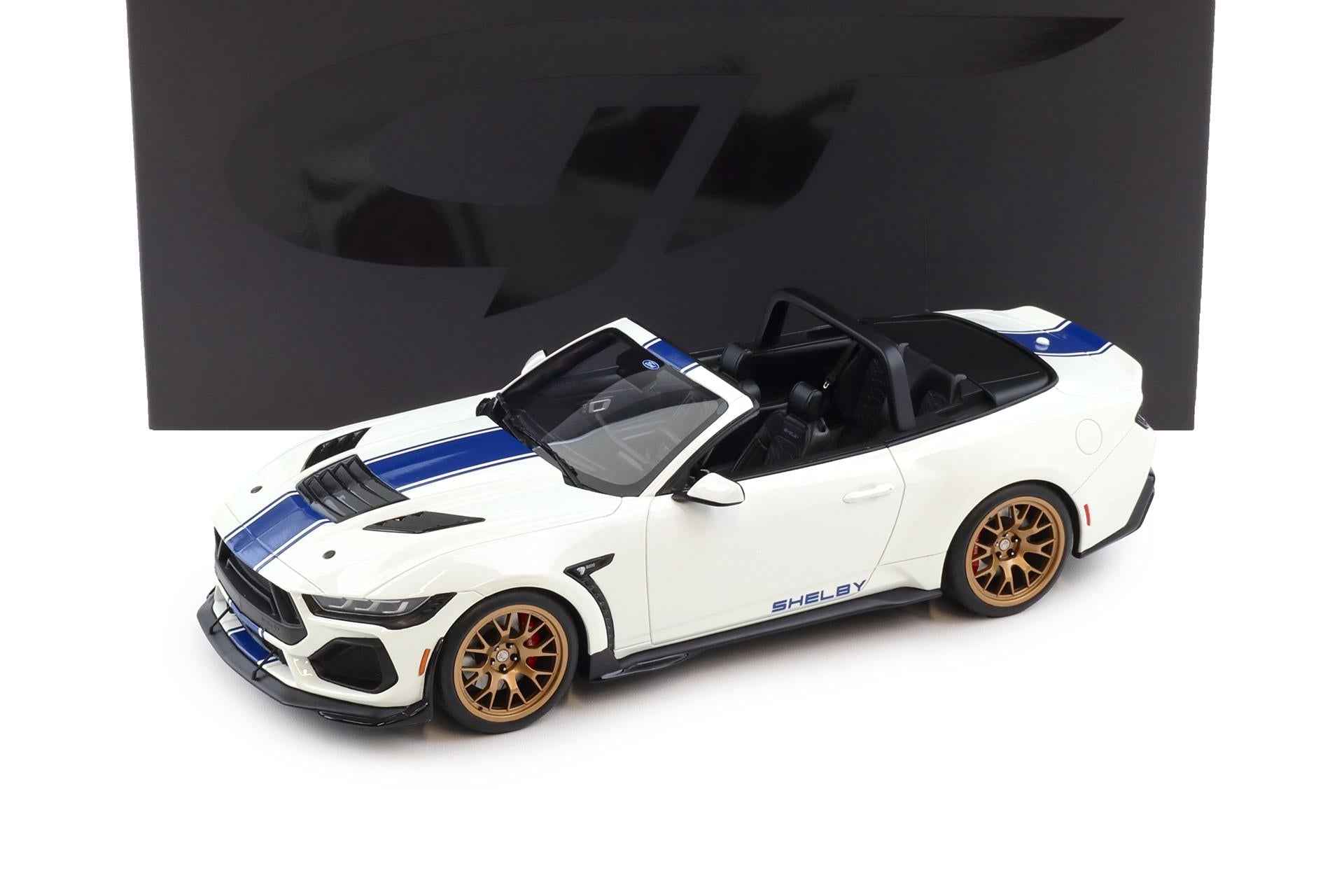 GT Spirit 2025 Ford Shelby Mustang Super Snake Convertible Oxford White 1:18 Cartsfy Inc.