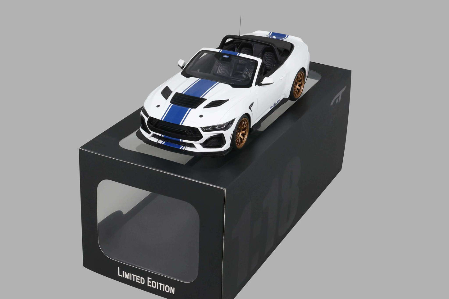 GT Spirit 2025 Ford Shelby Mustang Super Snake Convertible Oxford White 1:18 Cartsfy Inc.