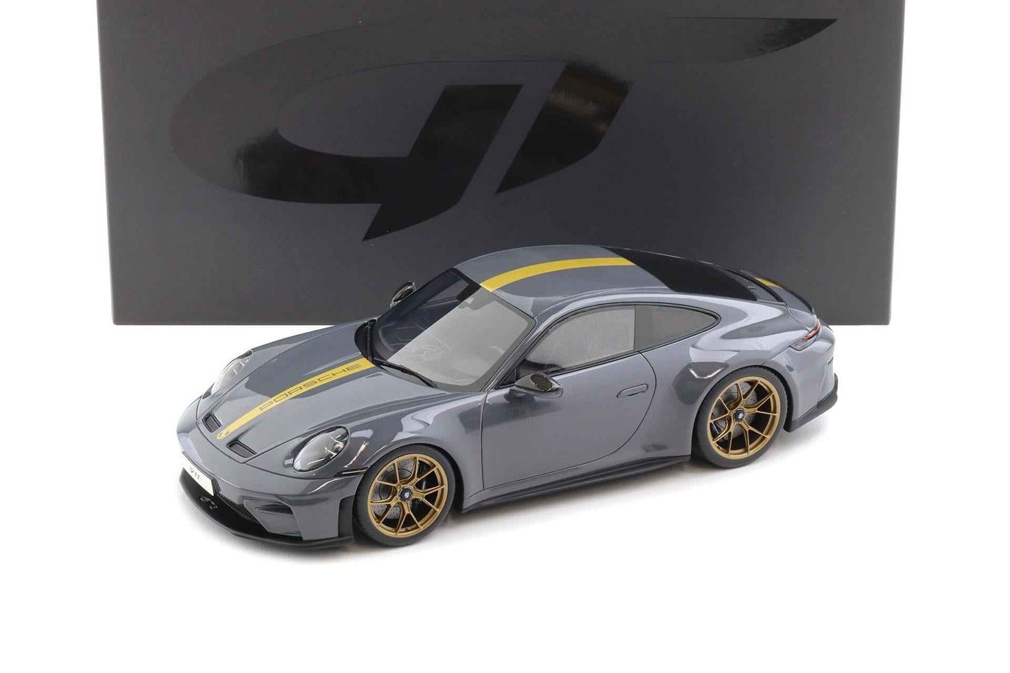 GT Spirit 2025 Porsche 911 992.2 GT3 Touring Slate Grey Neo w/ Gold Wheels & Stripe 1:18 Cartsfy Inc.