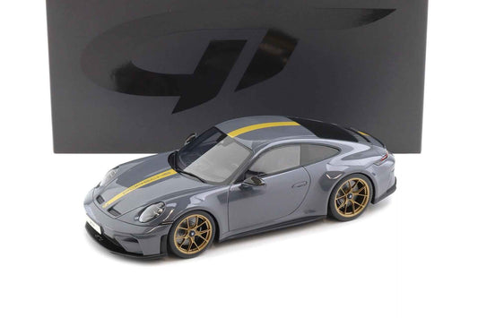 GT Spirit 2025 Porsche 911 992.2 GT3 Touring Slate Grey Neo w/ Gold Wheels & Stripe 1:18 Cartsfy Inc.