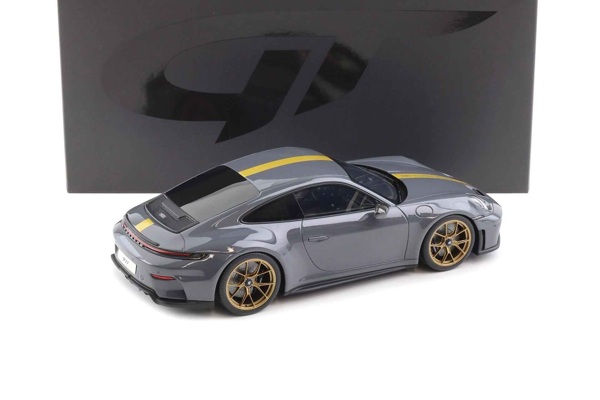 GT Spirit 2025 Porsche 911 992.2 GT3 Touring Slate Grey Neo w/ Gold Wheels & Stripe 1:18 Cartsfy Inc.