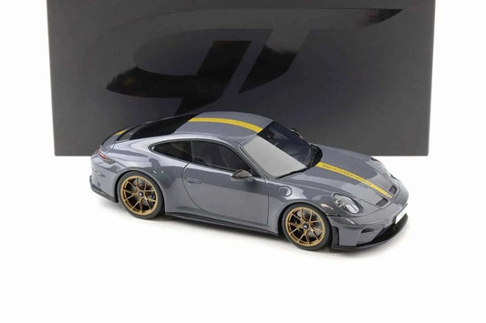 GT Spirit 2025 Porsche 911 992.2 GT3 Touring Slate Grey Neo w/ Gold Wheels & Stripe 1:18 STM Diecast Default Title Default Title-