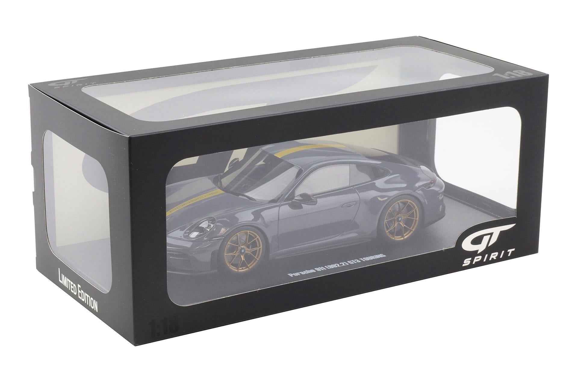 GT Spirit 2025 Porsche 911 992.2 GT3 Touring Slate Grey Neo w/ Gold Wheels & Stripe 1:18 Cartsfy Inc.
