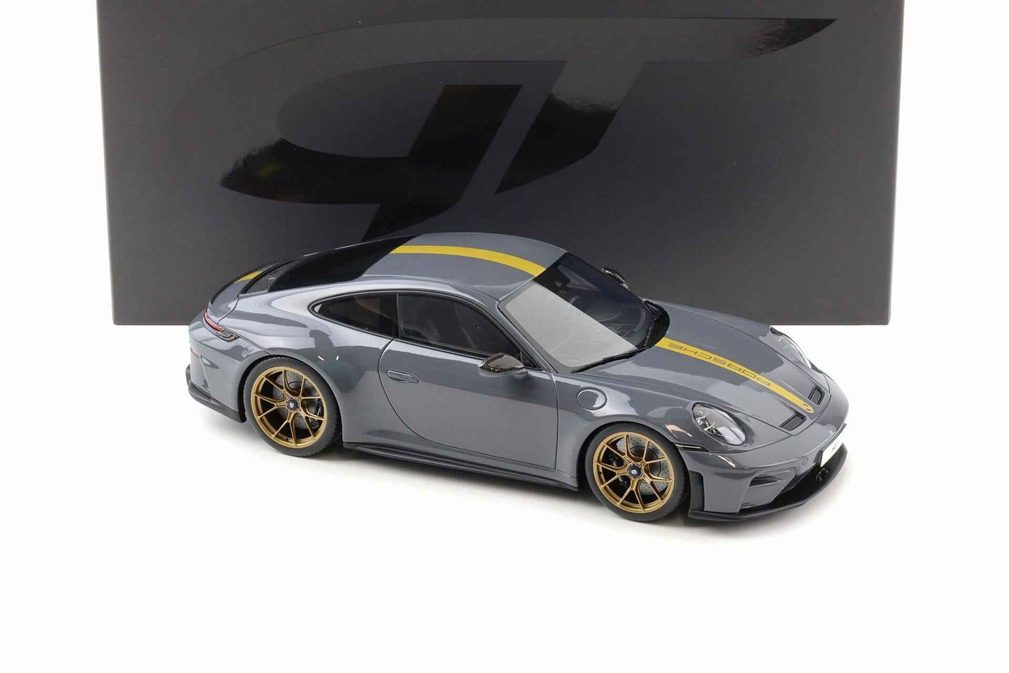 GT Spirit 2025 Porsche 911 992.2 GT3 Touring Slate Grey Neo w/ Gold Wheels & Stripe 1:18 Cartsfy Inc.