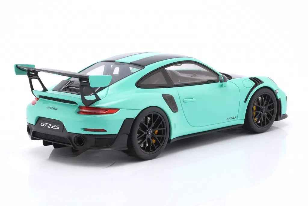 GT Spirit Porsche 911 991.2 GT2 RS w/ Weissach Pkg Mint Green 1:18 Porsche Museum Cartsfy Inc.