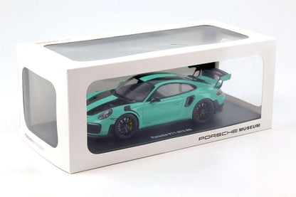 GT Spirit Porsche 911 991.2 GT2 RS w/ Weissach Pkg Mint Green 1:18 Porsche Museum Cartsfy Inc.